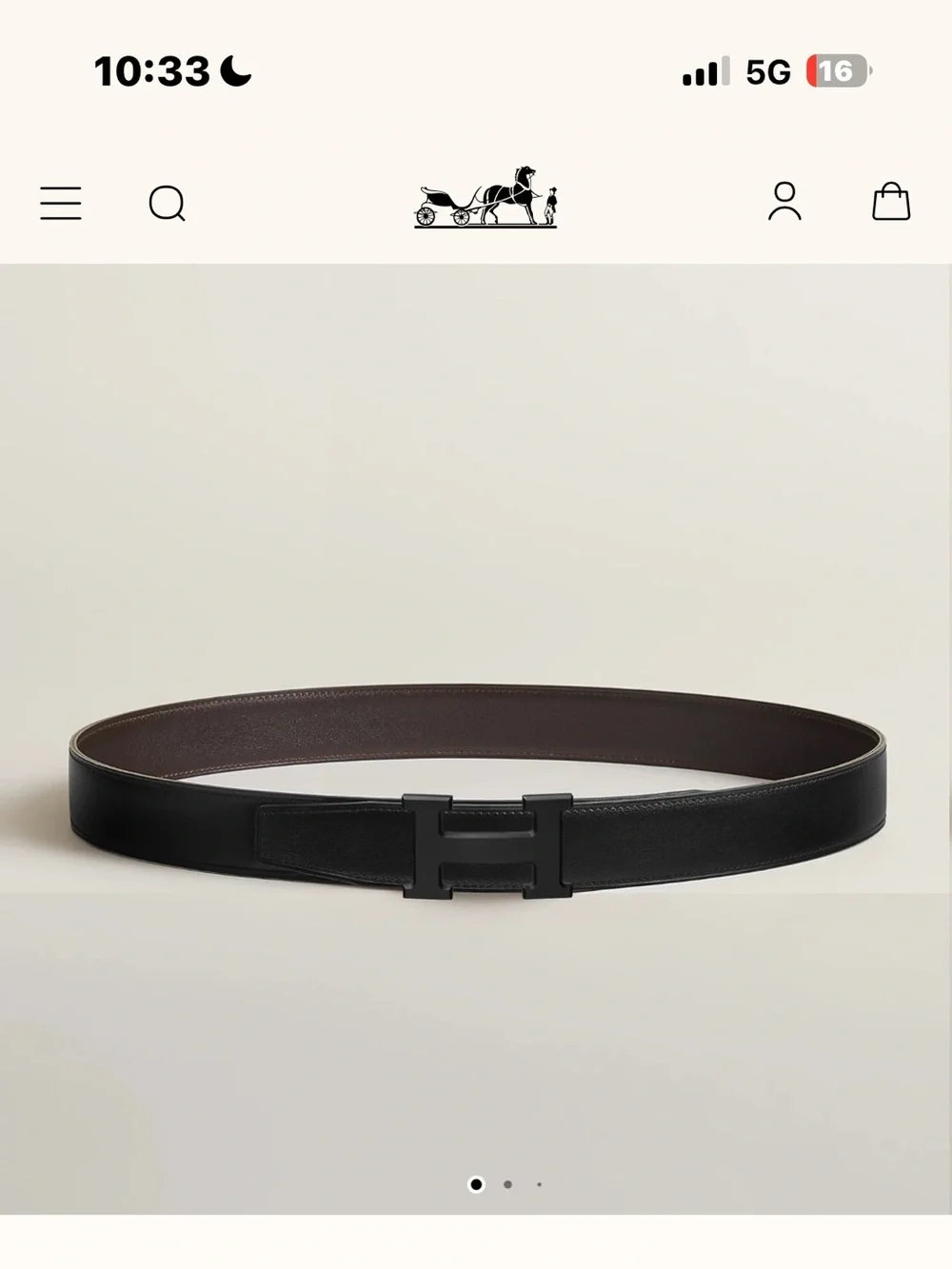 Brand new Hermes Men’s belt